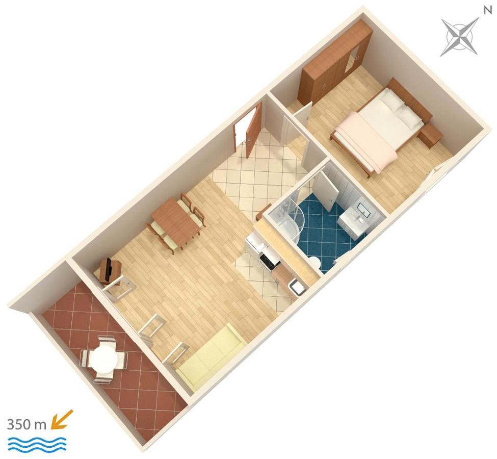 With A Parking Space Mali Rat Apartment Sumpetar